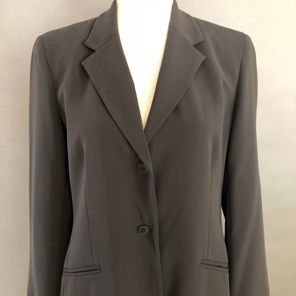 🛒 5/$25 Jones New York Grey Coat 6 - Picture 2 of 6